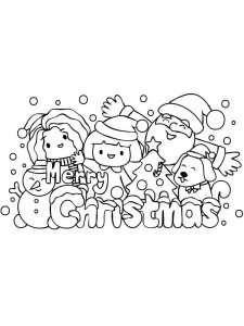 Cute Christmas coloring page 23 - Free printable