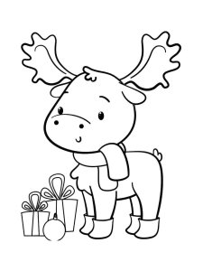 Cute Christmas coloring page 6 - Free printable