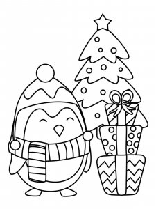 Cute Christmas coloring page 7 - Free printable