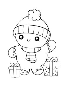 Cute Christmas coloring page 8 - Free printable
