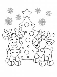 Cute Christmas coloring page 9 - Free printable