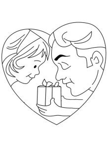 Daughters Day coloring page 2 - Free printable