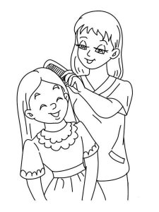 Daughters Day coloring page 3 - Free printable