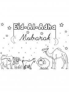 Eid al Adha coloring page 6 - Free printable