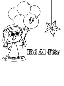 Eid al Fitr coloring page 1 - Free printable