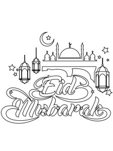 Eid al Fitr coloring page 9 - Free printable