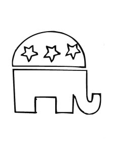 Election Day coloring page 17 - Free printable