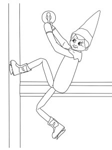 Elf on the Shelf coloring page 25 - Free printable