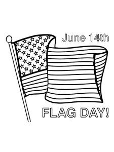 Flag Day coloring page 3 - Free printable
