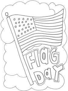 Flag Day coloring page 5 - Free printable