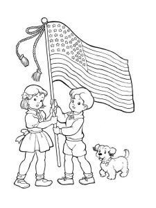 Flag Day coloring page 8 - Free printable
