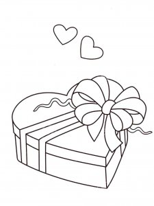 Gift coloring page 1 - Free printable