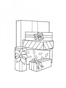 Gift coloring page 12 - Free printable