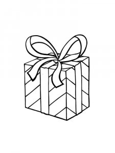 Gift coloring page 20 - Free printable