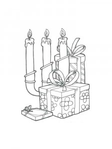 Gift coloring page 21 - Free printable