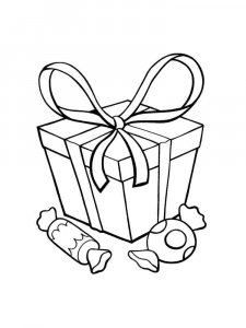 Gift coloring page 26 - Free printable