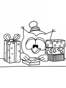 Gift coloring page 28 - Free printable