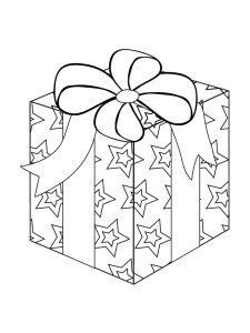 Gift coloring page 3 - Free printable