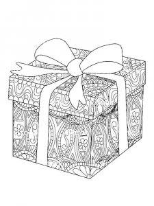 Gift coloring page 30 - Free printable