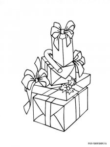 Gift coloring page 40 - Free printable