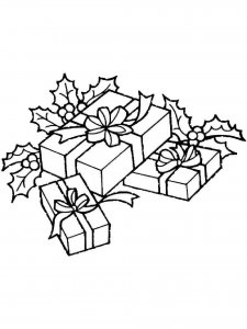 Gift coloring page 46 - Free printable