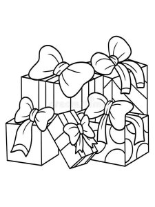 Gift coloring page 5 - Free printable