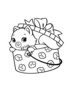 Gift coloring page 52 - Free printable