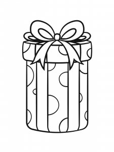 Gift coloring page 59 - Free printable