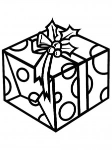 Gift coloring page 7 - Free printable