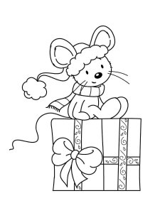 Gift coloring page 8 - Free printable