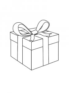Gift coloring page 9 - Free printable