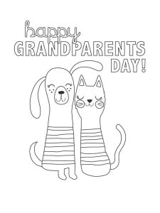 Grandparents Day coloring page 6 - Free printable