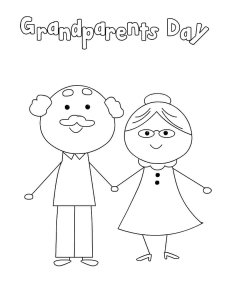 Grandparents Day coloring page 7 - Free printable