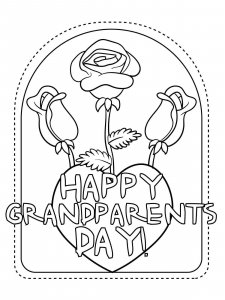 Grandparents Day coloring page 8 - Free printable