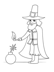 Guy Fawkes Night coloring page 5 - Free printable