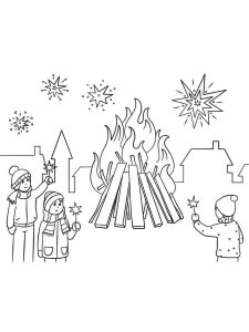 Guy Fawkes Night coloring page 7 - Free printable