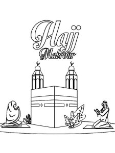 Hajj and Umrah coloring page 12 - Free printable