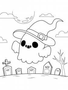 Cute Halloween coloring page 12 - Free printable