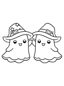 Cute Halloween coloring page 2 - Free printable