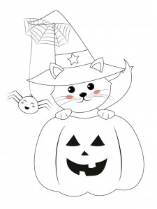Cute Halloween coloring page 3 - Free printable