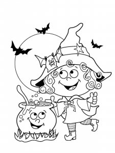 Cute Halloween coloring page 4 - Free printable