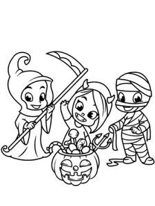 Cute Halloween coloring page 5 - Free printable