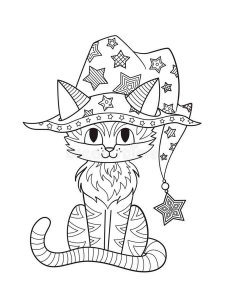 Halloween Cat coloring page 17 - Free printable