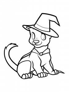 Halloween Dog coloring page - Free printable