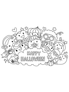Halloween Kawaii coloring page 4 - Free printable