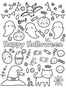 Halloween Kawaii coloring page 6 - Free printable