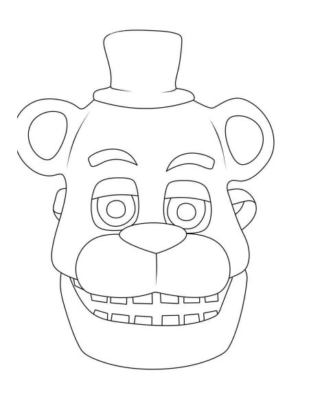 Halloween Mask coloring page - Free printable