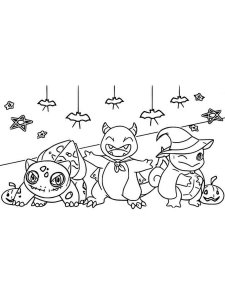 Pokemon Halloween coloring page 11 - Free printable