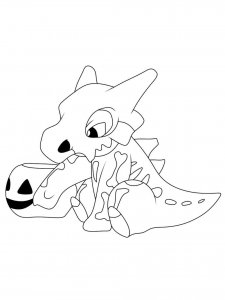 Pokemon Halloween coloring page 20 - Free printable