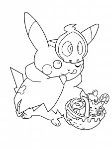 Pokemon Halloween coloring page 4 - Free printable